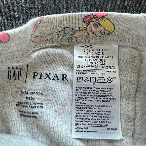 Baby Gap Disney Pixar Bo Peep Pajamas Size 6-12 Months - Picture 3 of 5